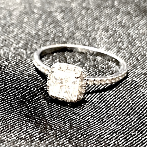Diamond 2CTW Genuine Cushion Cut Halo White Gold Ring Certified GIA Authentic - Picture 5 of 16